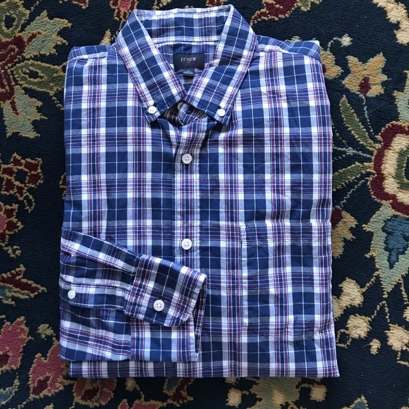 J Crew Button Down Plaid Men’s - Picture 2 of 8